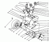 Toro 38555 (1028) - 1028 Power Shift Snowthrower, 1993 (3900001-3999999) Listas de piezas de repuesto y dibujos TRACTION DRIVE ASSEMBLY