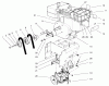 Toro 38555 (1028) - 1028 Power Shift Snowthrower, 1997 (790000001-799999999) Listas de piezas de repuesto y dibujos ENGINE ASSEMBLY