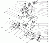 Toro 38555 (1028) - 1028 Power Shift Snowthrower, 1997 (790000001-799999999) Listas de piezas de repuesto y dibujos TRACTION DRIVE ASSEMBLY