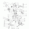 Toro 38566 (1132) - 1132 Power Shift Snowthrower, 1990 (0000001-0999999) Listas de piezas de repuesto y dibujos TRACTION LINKAGE ASSEMBLY