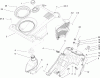 Toro 38571 (6053) - CCR 6053 Quick Clear Snowthrower, 2008 (280000001-280999999) Listas de piezas de repuesto y dibujos SHROUD, CONTROL PANEL AND GAS TANK ASSEMBLY