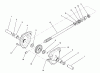 Toro 38574 (828) - 828 Power Shift Snowthrower, 1992 (2000001-2999999) Ersatzteile 24" AUGER GEARCASE ASSEMBLY NO. 74-1561