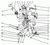 Toro 38590 (1232) - 1232 Power Shift Snowthrower, 1996 (6900001-6999999) Listas de piezas de repuesto y dibujos TRACTION LINKAGE ASSEMBLY