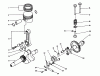 Toro 62005 (T500) - Generator, T500, 1985 (5000001-5999999) Ersatzteile CRANKSHAFT & CAMSHAFT ASSEMBLY