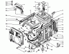 Toro 62005 (T500) - Generator, T500, 1985 (5000001-5999999) Ersatzteile FUEL TANK & COVER ASSEMBLY