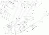 Toro 38607 (622E) - 622E Power Throw Snowthrower, 2008 (280000001-280999999) Ersatzteile HANDLE AND CONTROL ASSEMBLY
