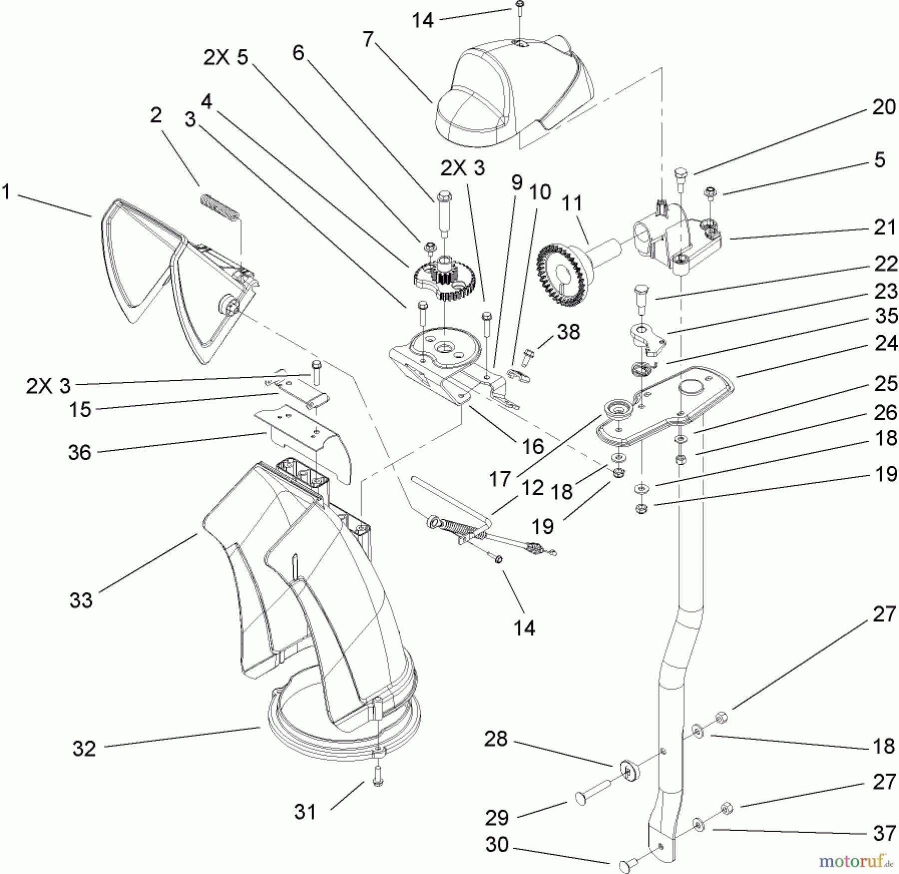  Toro Neu Snow Blowers/Snow Throwers Seite 2 38630 (828 LXE) - Toro Power Max 828 LXE Snowthrower, 2007 (270000001-270999999) CHUTE ASSEMBLY