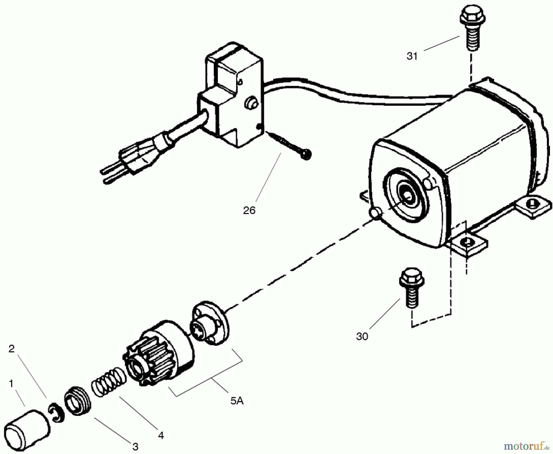  Toro Neu Snow Blowers/Snow Throwers Seite 2 38635 (828 LE) - Toro Power Max 828 LE Snowthrower, 2005 (250000001-250999999) 220 VOLT ELECTRIC STARTER ASSEMBLY NO. 37102 TECUMSEH HMSK-80 155724X