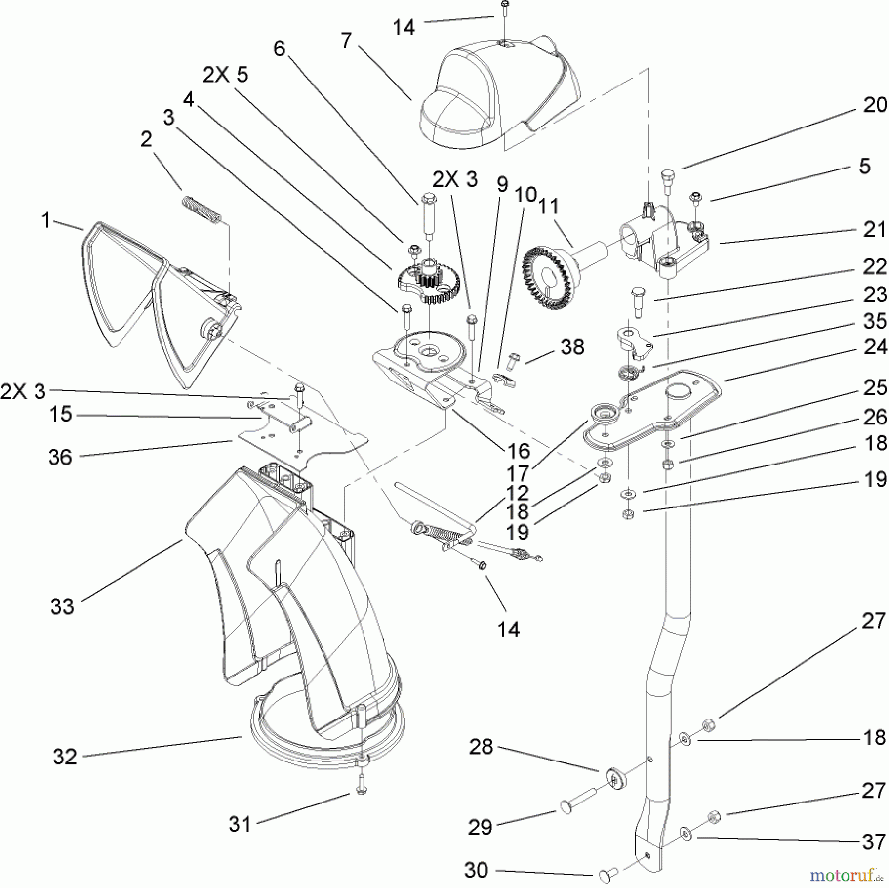  Toro Neu Snow Blowers/Snow Throwers Seite 2 38635 (828 LE) - Toro Power Max 828 LE Snowthrower, 2006 (260000001-260999999) CHUTE ASSEMBLY