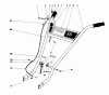 Toro 58007 - 20" Tiller, 1980 (0000001-0999999) Ersatzteile HANDLE ASSEMBLY