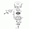Toro 58007 - 20" Tiller, 1980 (0000001-0999999) Ersatzteile REWIND STARTER NO. 590420