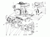 Toro 58007 - 20" Tiller, 1980 (0000001-0999999) Ersatzteile TINE AND ENGINE ASSEMBLY