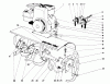 Toro 58220 - 26" Tiller, 1975 (5000001-5999999) Listas de piezas de repuesto y dibujos TINE AND ENGINE ASSEMBLY (MODEL 58220)