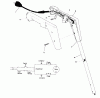 Toro 51215 (900) - 900 Electric Trimmer, 1980 (0000001-0999999) Ersatzteile HANDLE ASSEMBLY