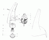 Toro 51218 (900) - 900 Electric Trimmer, 1980 (0000001-0999999) Ersatzteile MOTOR AND HOUSING ASSEMBLY