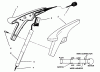 Toro 51231 - 8" Electric Trimmer, 1994 (49000001-49999999) Listas de piezas de repuesto y dibujos HANDLE ASSEMBLY