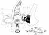 Toro 51330 (1100) - 1100 Electric Trimmer, 1981 (1000001-1999999) Ersatzteile MOTOR AND HOUSING ASSEMBLY