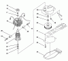 Toro 51803 - 18" Single Action Hedge Trimmer, 1998 (890000001-899999999) Listas de piezas de repuesto y dibujos MOTOR AND BLADE ASSEMBLY