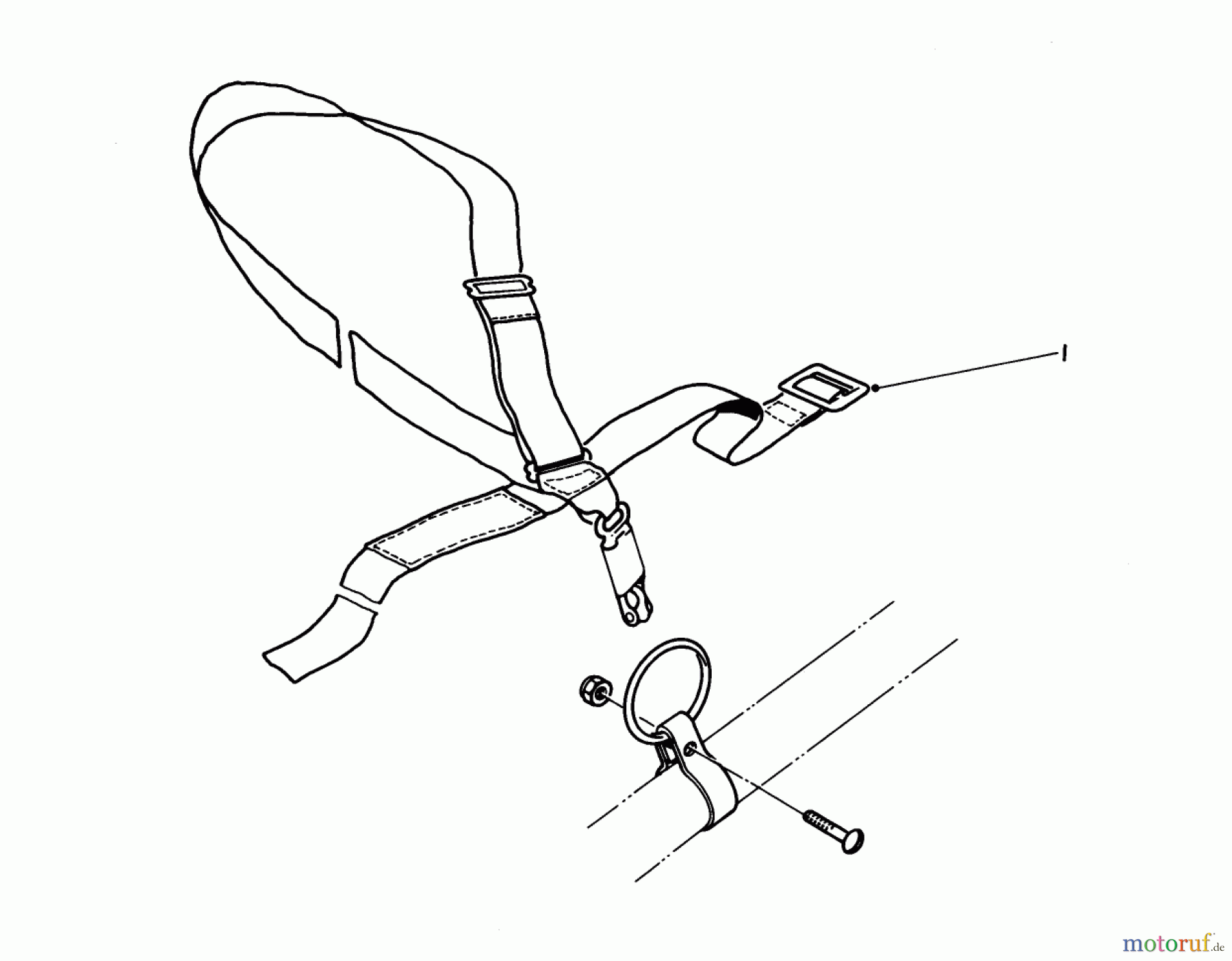  Toro Neu Trimmers, String/Brush 51606 (TC 600) - Toro TC 600 Gas Trimmer, 1982 (2000001-2999999) DELUXE HARNESS NO. 46-2960 (OPTIONAL)