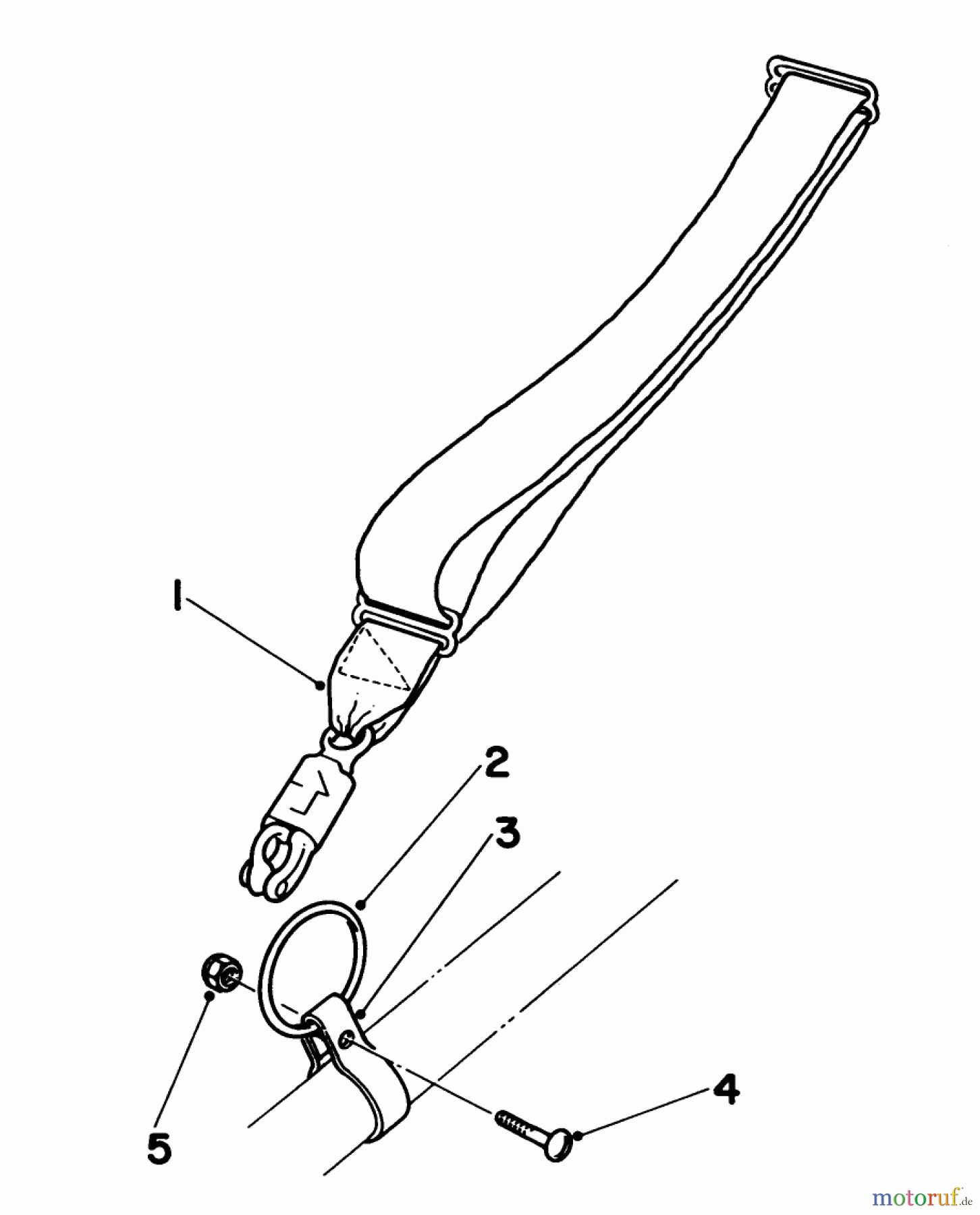 Toro Neu Trimmers, String/Brush 51607 (TC 700) - Toro TC 700 Gas Trimmer, 1982 (2000001-2999999) HARNESS, CLAMP & RING ASSEMBLY