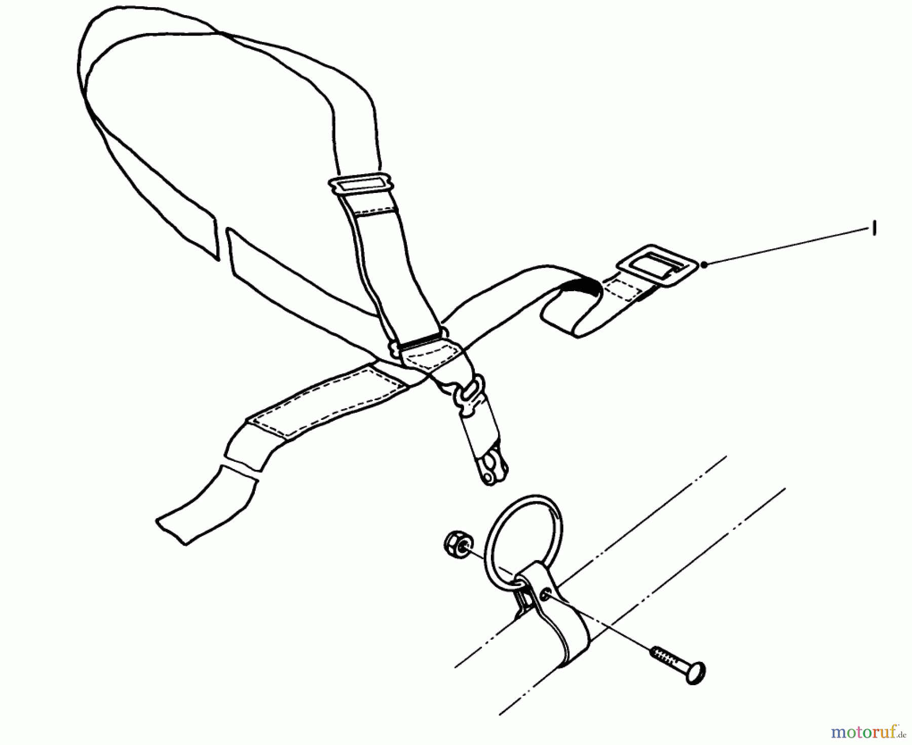  Toro Neu Trimmers, String/Brush 51613 (TC 350) - Toro TC 350 Gas Trimmer, 1983 (3000001-3999999) DELUXE HARNESS NO. 46-2960 (OPTIONAL)