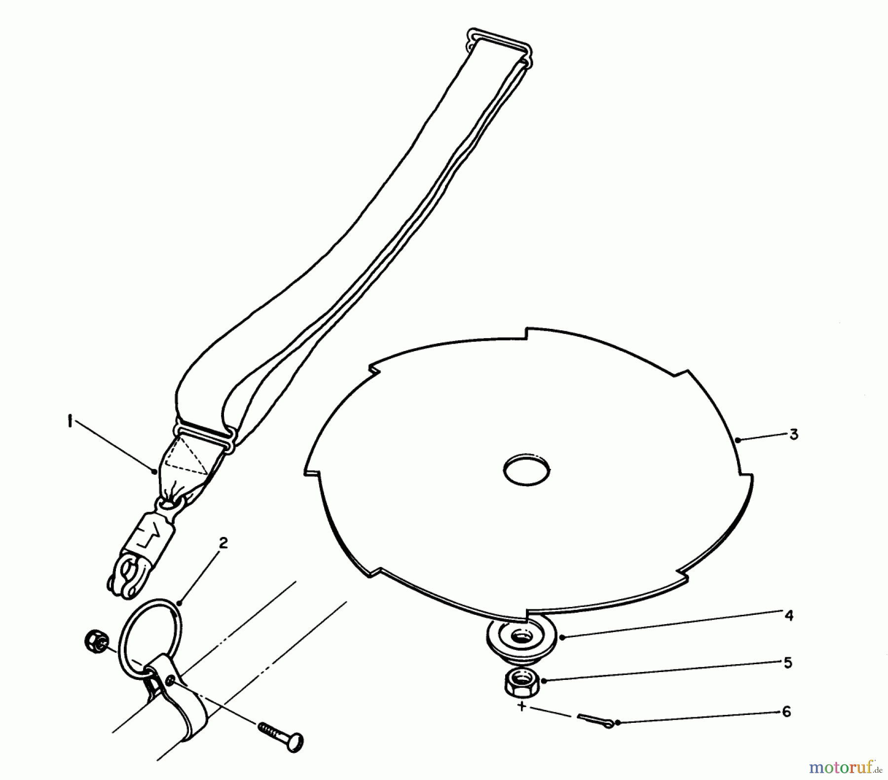  Toro Neu Trimmers, String/Brush 51616 (TC 650) - Toro TC 650 Gas Trimmer, 1983 (3000001-3999999) METAL BLADE KIT 46-8380 (OPTIONAL)