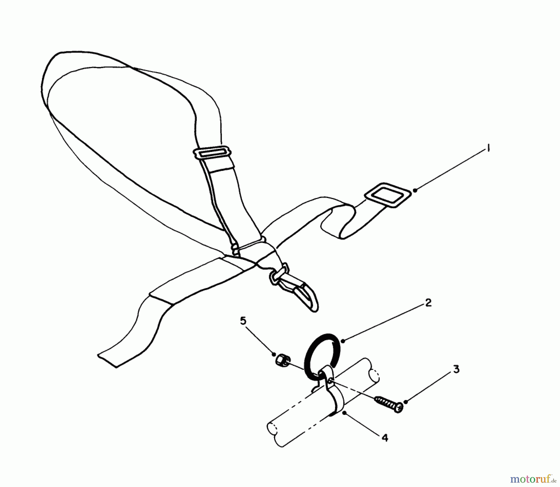 Toro Neu Trimmers, String/Brush 51641 (TC 1000) - Toro TC 1000 Gas Trimmer, 1986 (6000001-6999999) DELUXE SHOULDER/BELT HARNESS (OPTIONAL)