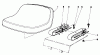 Rasenmäher Zubehör 30560 - Toro 52" Rear Discharge Mower (SN: 2000001 - 2999999) (1982) Ersatzteile STANDARD SEAT KIT MODEL NO. 30765