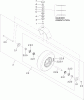Vertikutierer / Belüfter 23518 - Toro 30" Stand-On Aerator (SN: 313000001 - 313999999) (2013) Ersatzteile CASTER WHEEL AND FORK ASSEMBLY