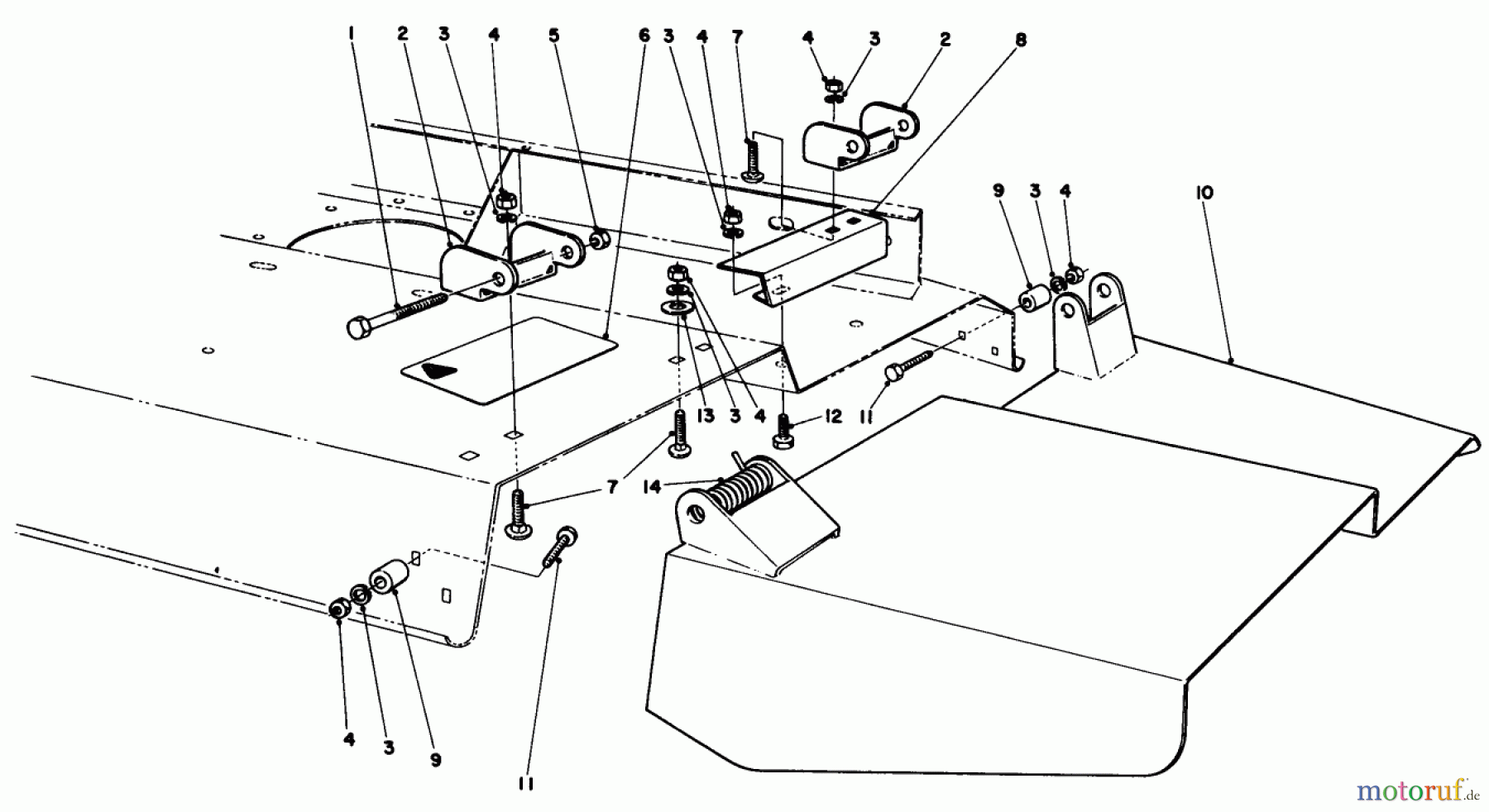 Rasenmäher Zubehör 51-2700 - Toro Deflecter Kit, Model 30721 Side Discharge Mower DEFLECTOR KIT-72