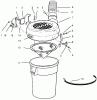 Rasenmäher Zubehör 79402 - Toro 52" Vacuum Bagger (SN: 3900001 - 3999999) (1993) Ersatzteile CANISTER ASSEMBLY