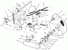 Rasenmäher Zubehör 79430 - Toro 50" Vacuum Bagger, ZRT Tractor (SN: 59000001 - 59999999) (1995) Ersatzteile BLOWER PULLEYS & IDLER ARM ASSEMBLY #2