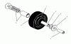 Mähdecks 30144 - Toro 44" Side Discharge Mower (SN: 690001 - 690645) (1996) Ersatzteile CASTOR WHEEL ASSEMBLY NO. 27-1050 (OPTIONAL)