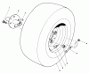 Rasen- und Garten Traktoren 30754 - Toro Groundsmaster 117 Tractor (SN: 6000402 - 6999999) (1986) Ersatzteile FRONT WHEEL ASSEMBLY