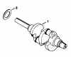 Rasen- und Garten Traktoren 30754 - Toro Groundsmaster 117 Tractor (SN: 8000001 - 8999999) (1988) Ersatzteile CRANKSHAFT KOHLER ENGINE MODEL NO. KT1 7QS TYPE NO. 24324