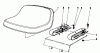 Rasen- und Garten Traktoren 30760 - Toro Groundsmaster 52 Tractor (SN: 90000001 - 99999999) (1979) Ersatzteile STANDARD SEAT KIT MODEL NO. 30765