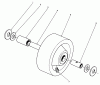 Rasen- und Garten Traktoren 30798 - Toro Groundsmaster 220 (SN: 9000001 - 9999999) (1989) Ersatzteile PHENOLIC WHEEL ASSEMBLY NO. 27-1050 (OPTIONAL)