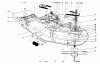 Mähdecks 30652 - Toro 52" Side Discharge Mower (SN: 590001 - 599999) (1995) Ersatzteile DECK AND SPINDLE ASSEMBLY