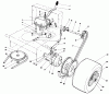 Rasenmäher Antrieb 30111 - Toro Mid-Size ProLine Gear Traction Unit, 11 hp (SN: 5000001 - 5999999) (1985) Ersatzteile AXLE ASSEMBLY