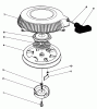 Rasenmäher Antrieb 30112 - Toro Mid-Size ProLine Gear Traction Unit, 12.5 hp (SN: 9000001 - 9999999) (1989) Ersatzteile RECOIL ASSEMBLY