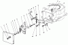 Rasenmäher Antrieb 30113 - Toro Mid-Size ProLine Gear Traction Unit, 8 hp (SN: 9000001 - 9999999) (1989) Ersatzteile GOVERNOR ASSEMBLY
