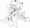 Rasenmäher Antrieb 30116 - Toro Mid-Size ProLine Gear Traction Unit, 16 hp (SN: 8000001 - 8999999) (1988) Ersatzteile FRAME ASSEMBLY