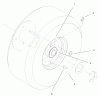 Rasenmäher Antrieb 30159 - Toro Mid-Size ProLine Traction Unit, Gear Drive, 13 hp (SN: 200000001 - 200999999) (2000) Ersatzteile WHEEL ASSEMBLY