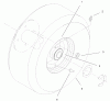 Rasenmäher Antrieb 30167 - Toro Mid-Size ProLine Traction Unit, Gear Drive, 12.5 hp (SN: 200000001 - 200999999) (2000) Ersatzteile WHEEL ASSEMBLY