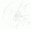 Rasenmäher Antrieb 30169 - Toro Mid-Size ProLine Traction Unit, Gear Drive, 17 hp (SN: 220000001 - 220999999) (2002) Ersatzteile WHEEL/TIRE ASSEMBLY