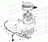 Rasenmäher Antrieb 30170 - Toro Mid-Size ProLine Traction Unit, Gear Drive, 12.5 hp (SN: 1000001 - 1999999) (1991) Ersatzteile RECOIL & FLYWHEEL ASSEMBLY