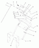 Rasenmäher Antrieb 30172TE - Toro Mid-Size ProLine Traction Unit, Gear Drive, 12.5 hp (SN: 210000001 - 210999999) (2001) Ersatzteile UPPER HANDLE ASSEMBLY