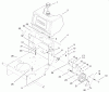 Rasenmäher Antrieb 30177 - Toro Mid-Size ProLine Traction Unit, Gear Drive, 15 hp (SN: 200000001 - 200999999) (2000) Ersatzteile FUEL TANK & IDLER BRACKET ASSEMBLY