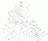 Rasenmäher Antrieb 30177 - Toro Mid-Size ProLine Traction Unit, Gear Drive, 15 hp (SN: 210000001 - 210999999) (2001) Ersatzteile FUEL TANK & IDLER BRACKET ASSEMBLY