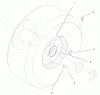 Rasenmäher Antrieb 30177 - Toro Mid-Size ProLine Traction Unit, Gear Drive, 15 hp (SN: 210000001 - 210999999) (2001) Ersatzteile WHEEL ASSEMBLY